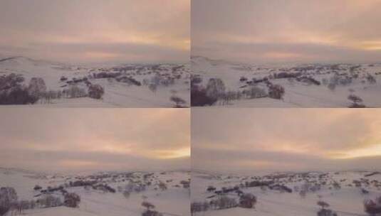 冬天雪景高清在线视频素材下载