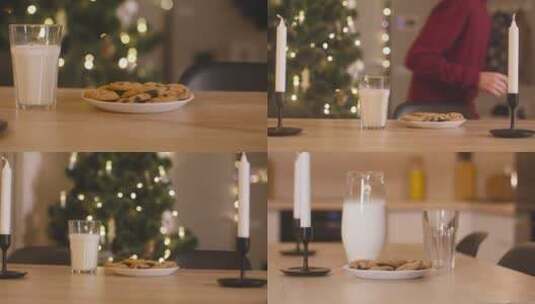 牛奶和饼干高清在线视频素材下载
