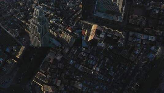4k-汕尾中央广场城市风光航拍高清在线视频素材下载