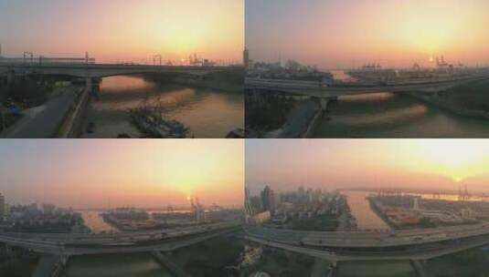 上海 吴淞 吴淞大桥高清在线视频素材下载