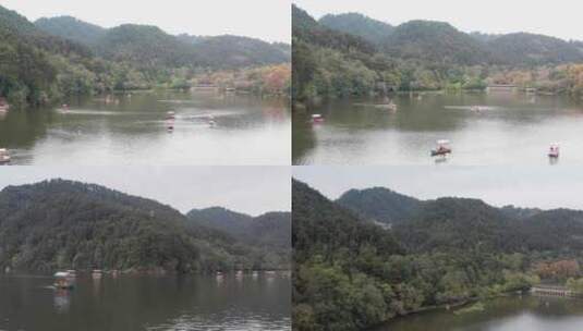 黔灵湖 弘福寺航拍 4k高清在线视频素材下载