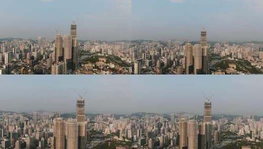 合集城市在建商务大厦高楼建筑航拍高清在线视频素材下载