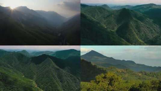 大山太阳升起美丽生态自然环境高清在线视频素材下载