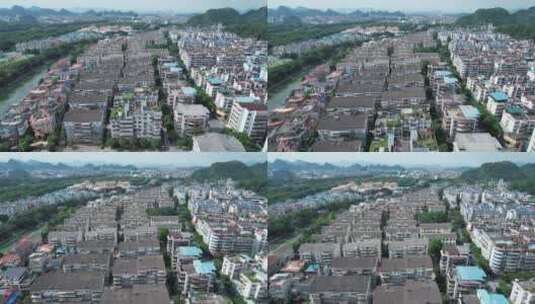 桂林施家园路建筑风光高清在线视频素材下载