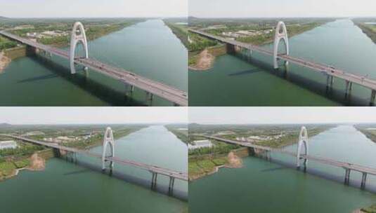 北京 密云 潮白河 云蒙大桥高清在线视频素材下载