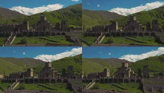 山林中的城堡高清在线视频素材下载