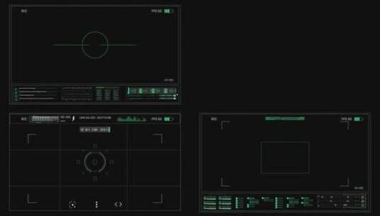 科技HUD摄像头设计未来屏幕合成素材高清在线视频素材下载