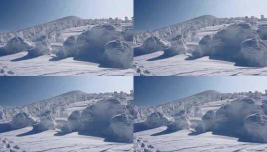 奇特的雪景高清在线视频素材下载