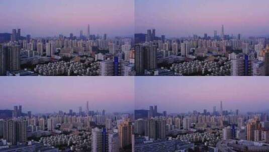 航拍城市深圳高楼高清在线视频素材下载
