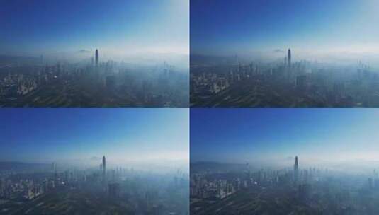 深圳建筑高楼城市风光平安金融中心A高清在线视频素材下载