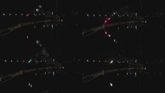 古楼夜景 城市夜景 烟花实拍 4742高清在线视频素材下载