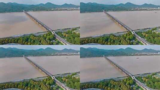 杭州_钱塘江大桥延时001高清在线视频素材下载