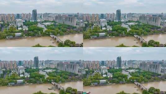 杭州_京杭大运河延时005高清在线视频素材下载