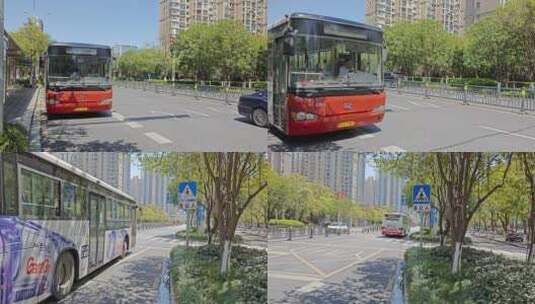 城市公交高清在线视频素材下载