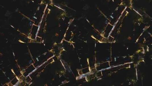 杭州拱墅区小河直街夜景风光高清在线视频素材下载