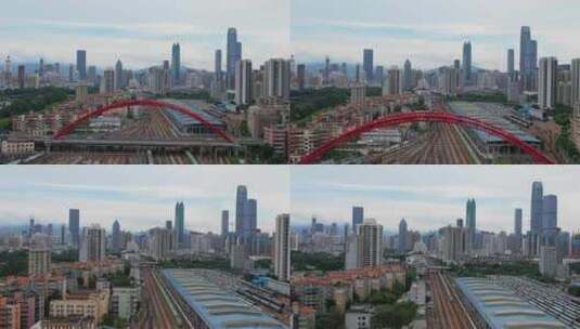 深圳罗湖火车高清在线视频素材下载