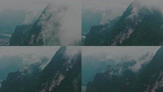 桂林山水云海高清在线视频素材下载