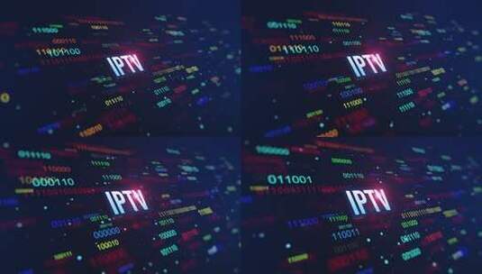 IPTV数字二进制代码背景高清在线视频素材下载