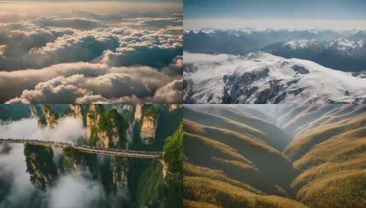 祖国大好河山自然风景高清在线视频素材下载