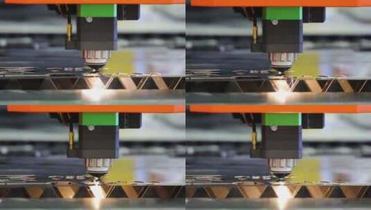 金属数控激光切割技术高清在线视频素材下载