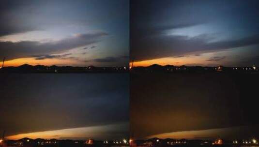 延时拍摄从早到晚的天空云层高清在线视频素材下载