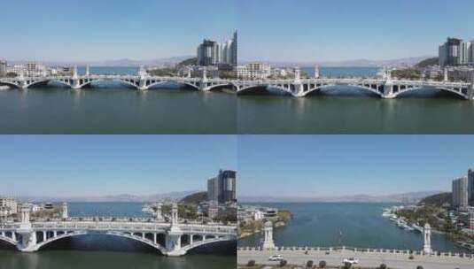 大理大桥桥梁兴盛大桥高清航拍高清在线视频素材下载