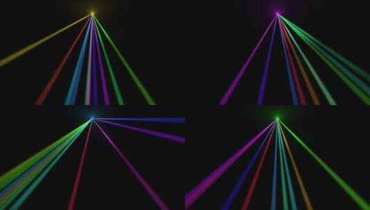 五彩动感舞台激光秀射线灯光高清在线视频素材下载
