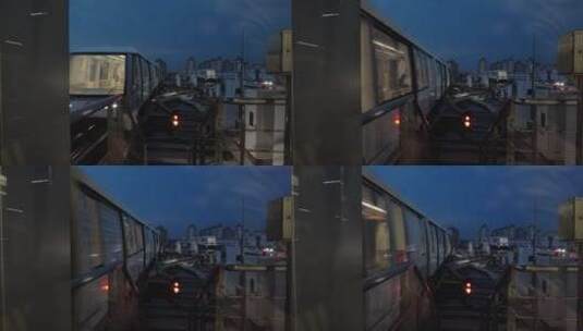 上海无人驾驶地铁4K实拍高清在线视频素材下载