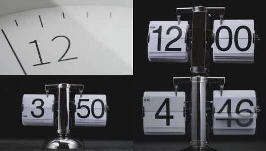 时间流逝日历创意时间概念光影牛顿摆时钟广告高清在线视频素材下载