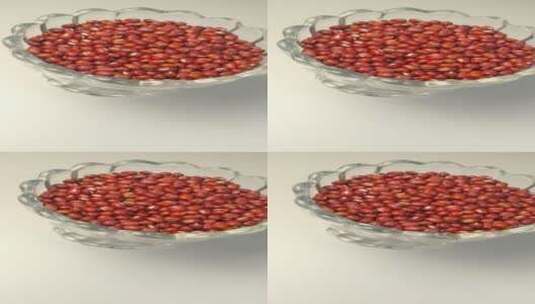 红豆赤豆4K高清视频食物食材高清在线视频素材下载