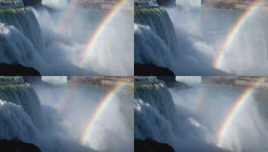 壮观的瀑布景象高清在线视频素材下载