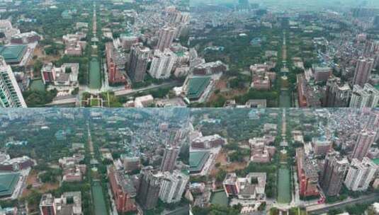 广州珠江两岸建筑及中山大学广州南校区高清在线视频素材下载