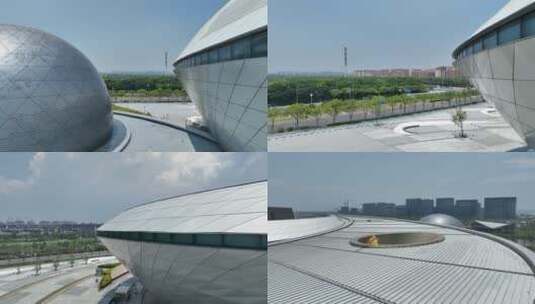上海天文馆异形建筑高清在线视频素材下载