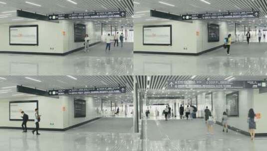 4k实拍地铁站游客行走 7高清在线视频素材下载