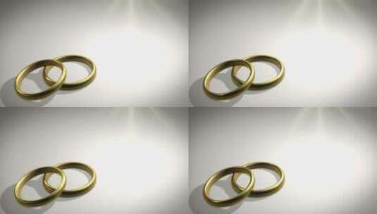 光照在结婚戒指上特效高清在线视频素材下载