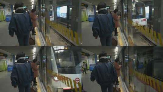 上海地铁人流高清在线视频素材下载