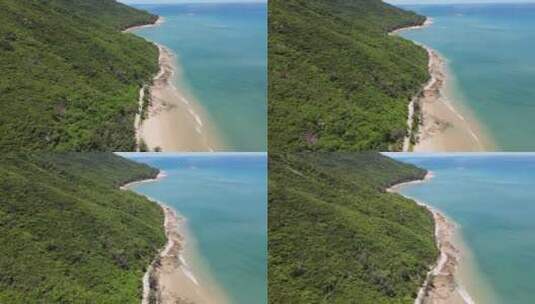 海南陵水南湾猴岛海边道路 山水结合高清在线视频素材下载