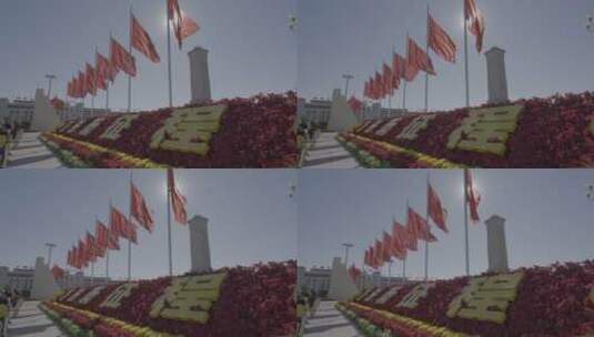 天安门红旗 大气北京 祝福祖国高清在线视频素材下载