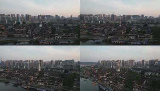 重庆合川涞滩古镇高清在线视频素材下载