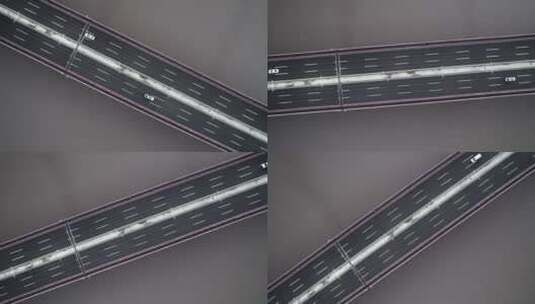 俯瞰西兴大桥车流交通航拍4k高清在线视频素材下载