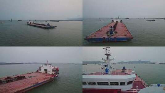 海运货船集装箱运输船高清在线视频素材下载