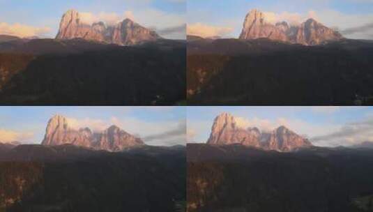 意大利阿尔卑斯山山脉景观高清在线视频素材下载