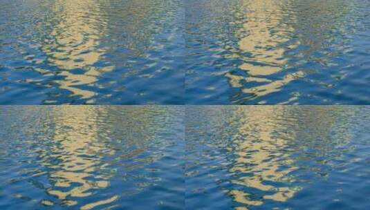 蓝色 湖水 湖面 水波纹 波光粼粼 水面高清在线视频素材下载