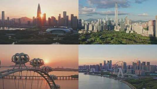 深圳城市风光航拍合集高清在线视频素材下载