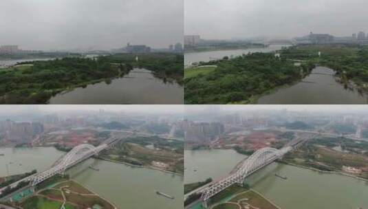 三岸大桥 南宁邕江高清在线视频素材下载