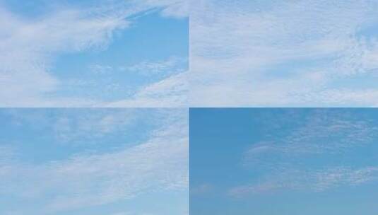 蓝天白云自然风光延时摄影高清在线视频素材下载