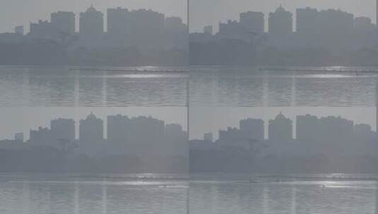早上的城市风景生活慢镜素材高清在线视频素材下载