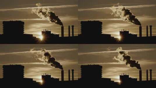 化工厂污染 实拍高清在线视频素材下载