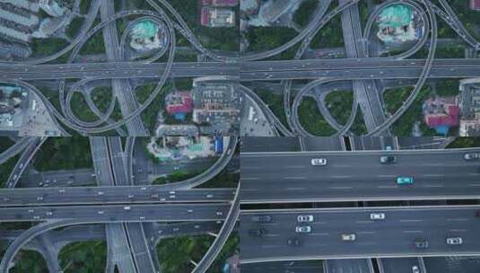 天津中石油立交桥高空俯拍高清在线视频素材下载