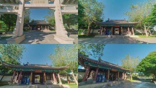 【4K超清】惠州丰湖书院大范围高清在线视频素材下载